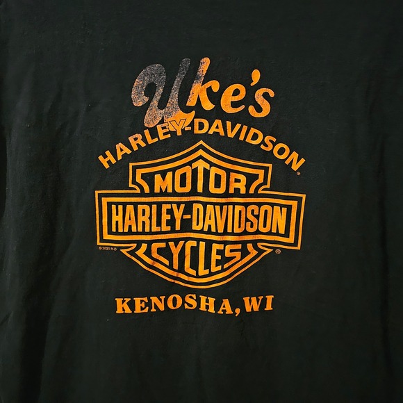 Harley Davidson Hometown Rally Milwaukee WI 2021 Mens Black T Shirt Size 2XL - Picture 8 of 8